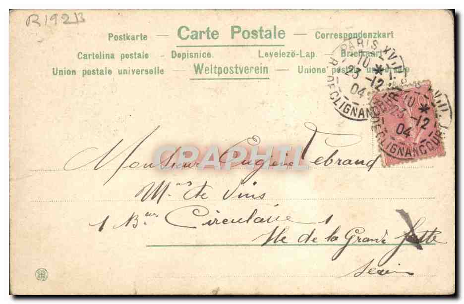 CPA Fantaisie Con tutto il  — Rückseite