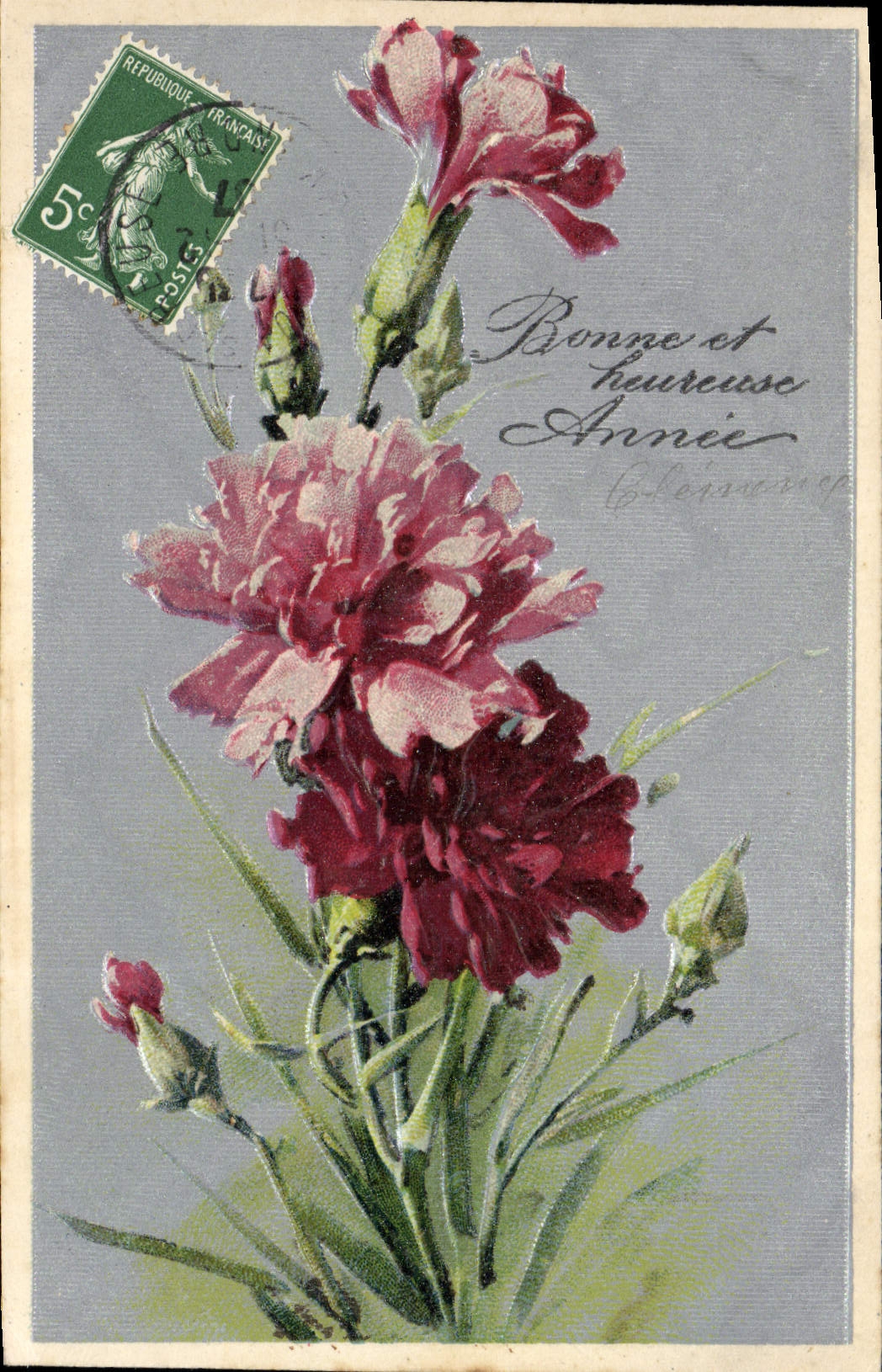 CPA Fantaisie Fleurs
