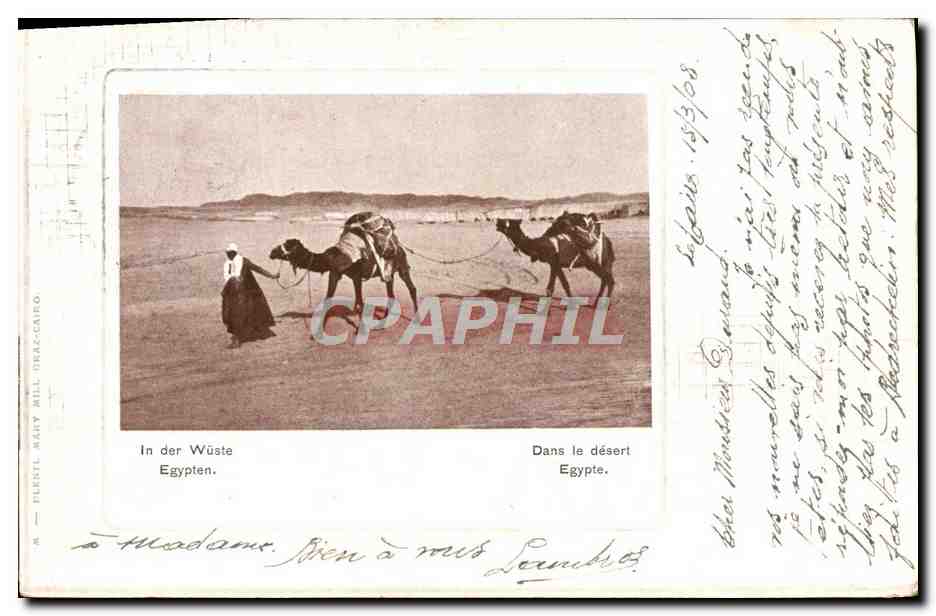 Dans le désert Égypte — Fleurt Mary Mill, série n°269 — Édition Bachmann