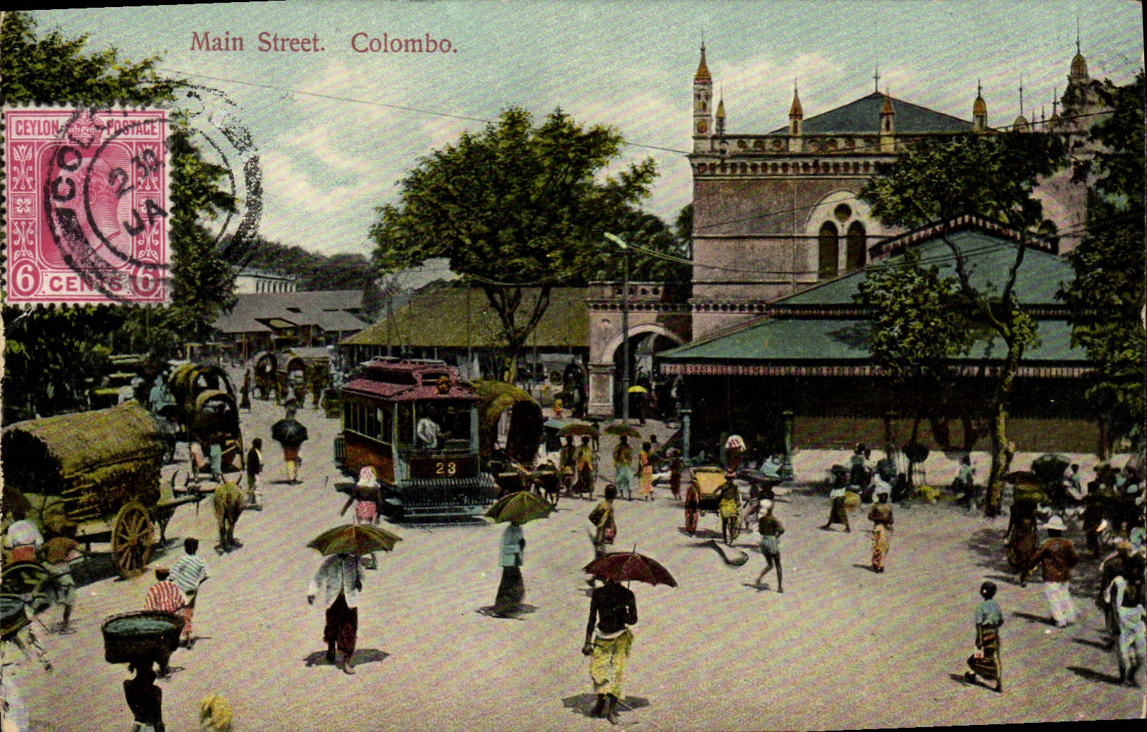 Main Street. Colombo. — Ceylan — Union Postale Universelle