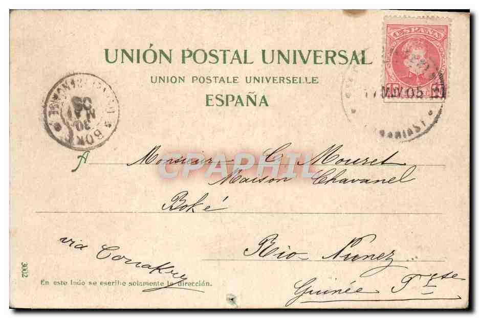 CPA Villa De Orotava Tenerife — Verso