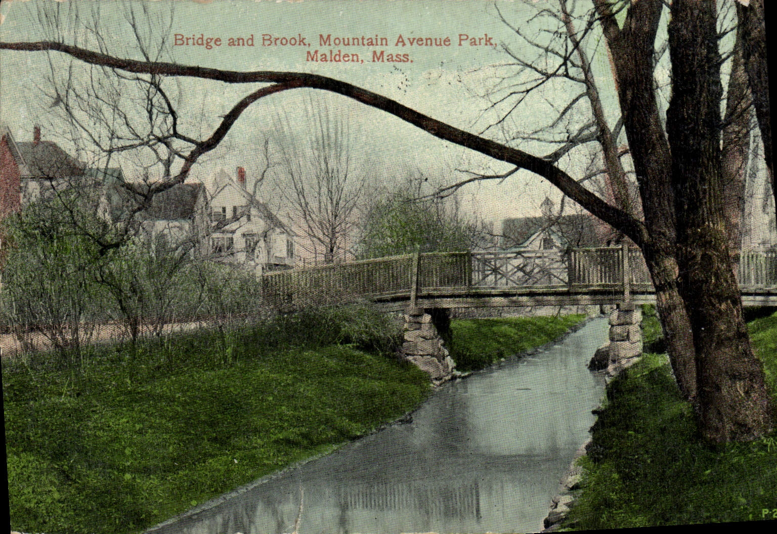 CPA Bridge And Brook Mountain Avenue Park Malden Mass