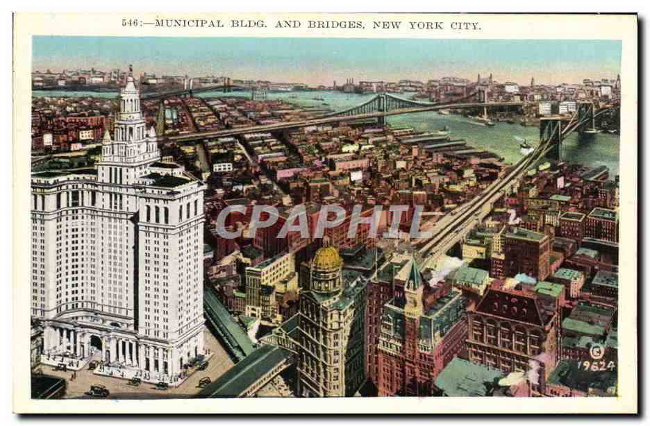 CPA Municipal Bldg And Bridges New York City