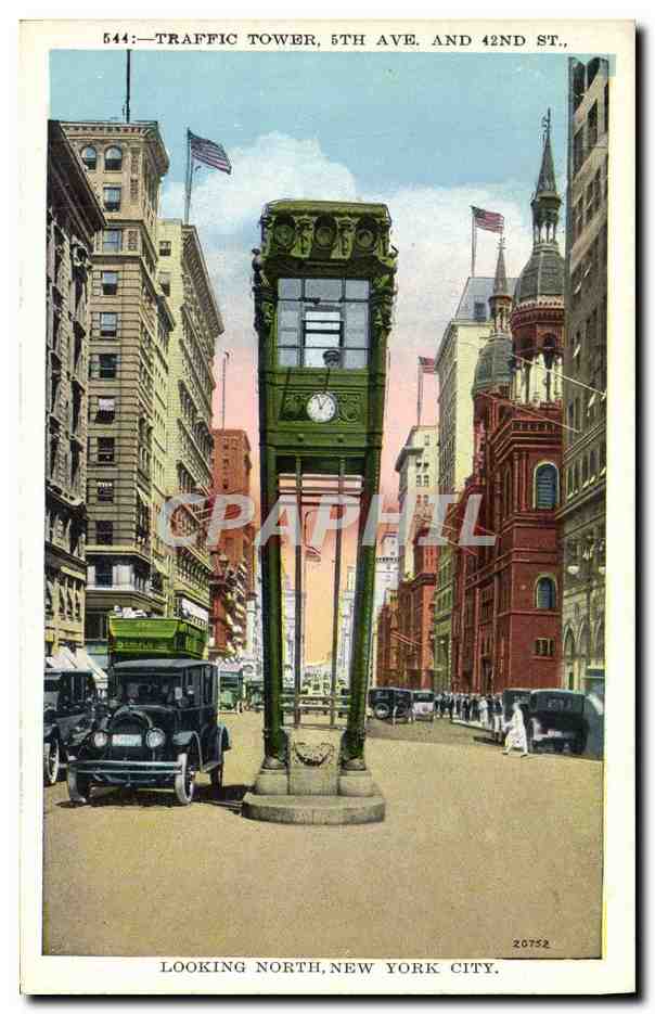 CPA Traffic Tower Ave And Looking North New York City