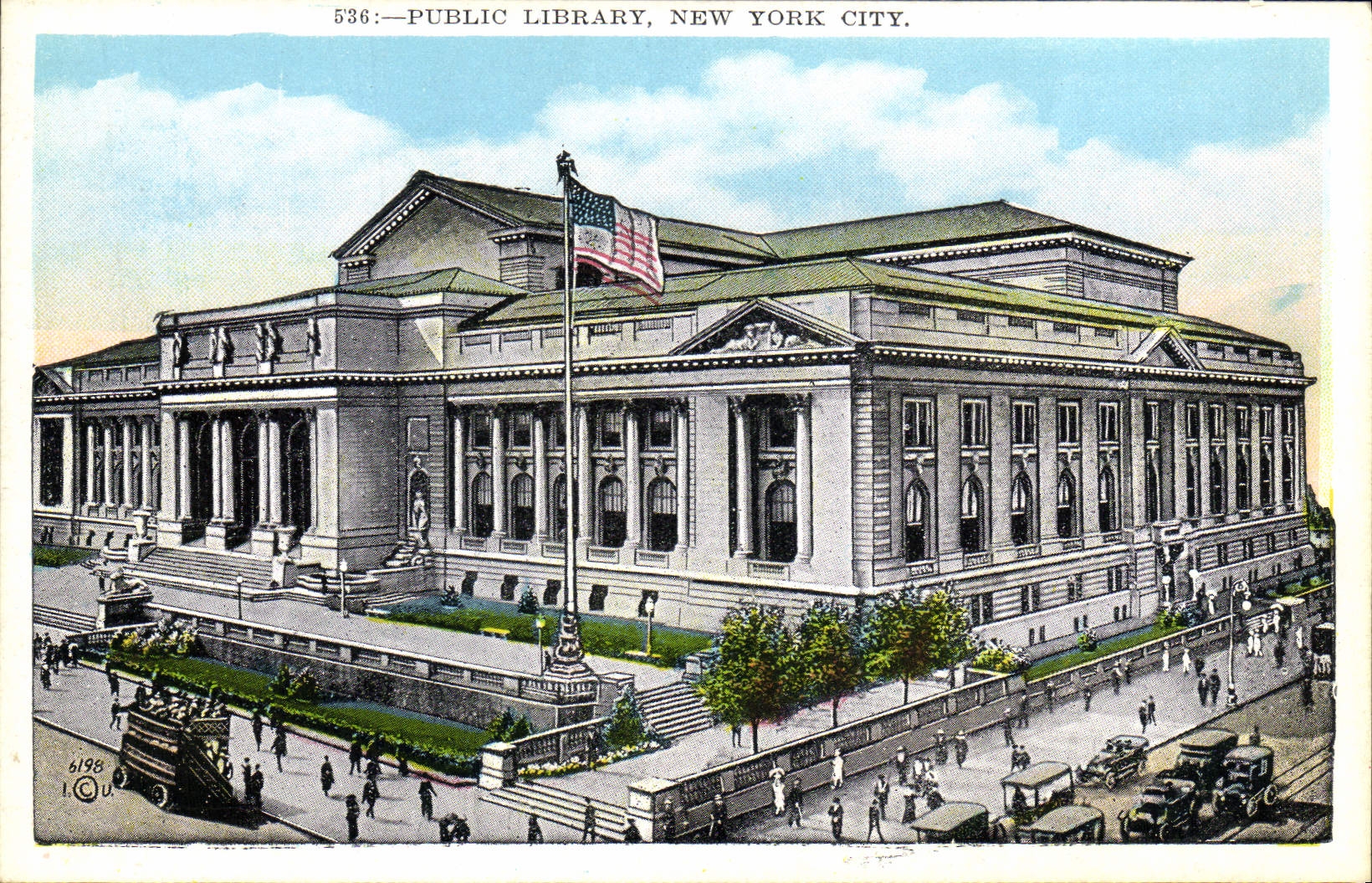 CPA Public Library New York City Bibliotheque