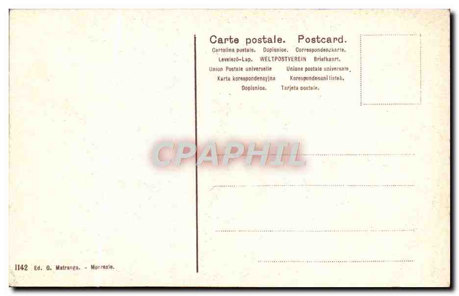 CPA Monreale Duomo Parta Destra Dettaglio — Rückseite