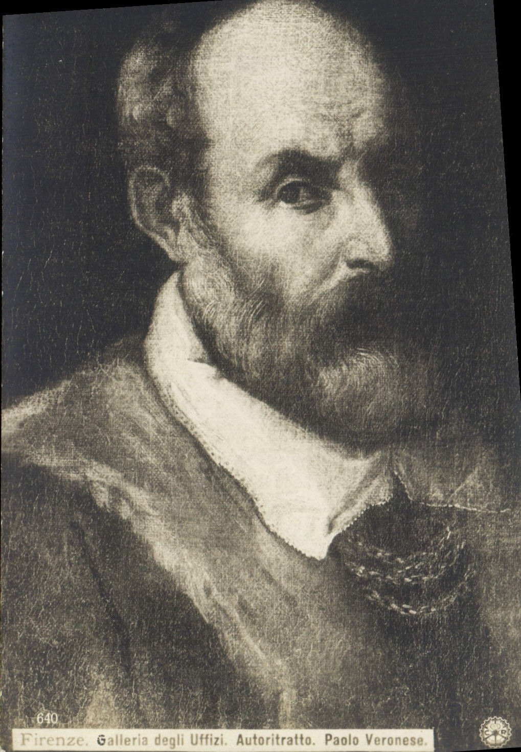 CPA Firenze Galleria Degli Uffizi Autoritratto Paolo Veronese
