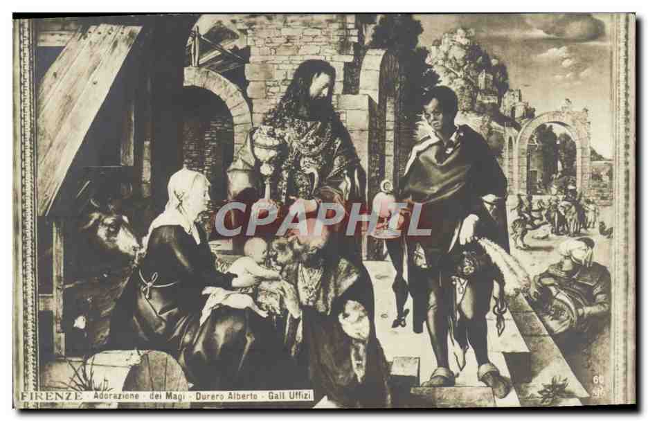 CPA Firenze Adorazione Dei Magi Durero Alberto Gall Uffizi