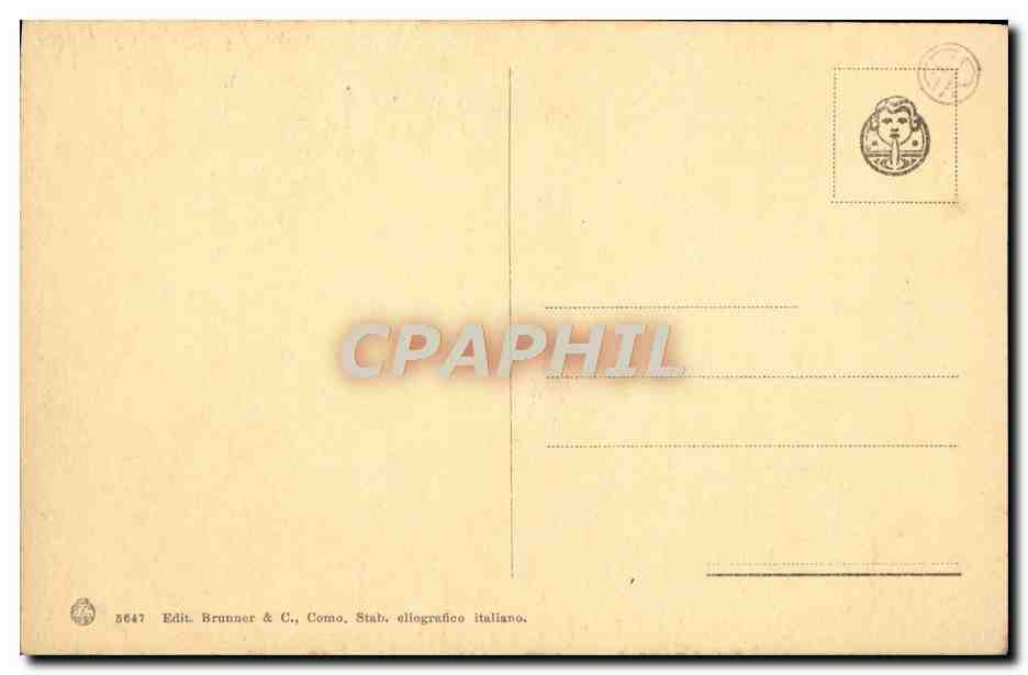 CPA Firenze Galleria Piffi Maodnna Del Granduca — Rückseite
