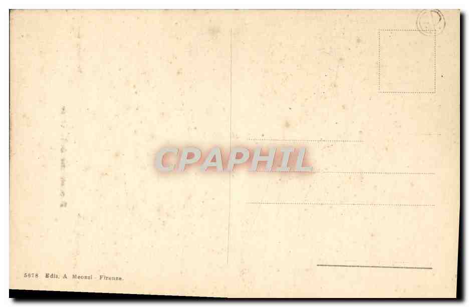 CPA Firenze Galleria Pitti Deposizione Della Croce — Rückseite