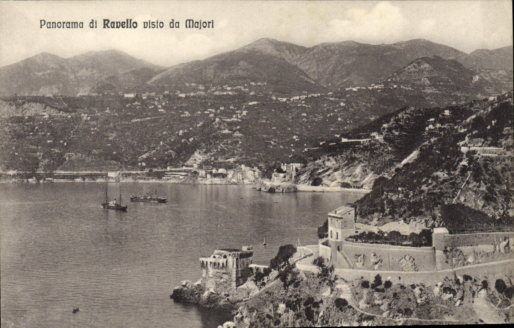 CPA Panorama Di Ravello Visto Da Majori