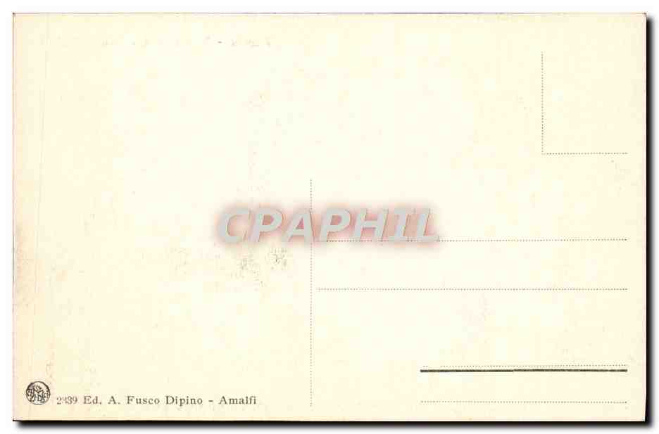 CPA Ravello Belvedere Del Palazzo Rufolo — Rückseite