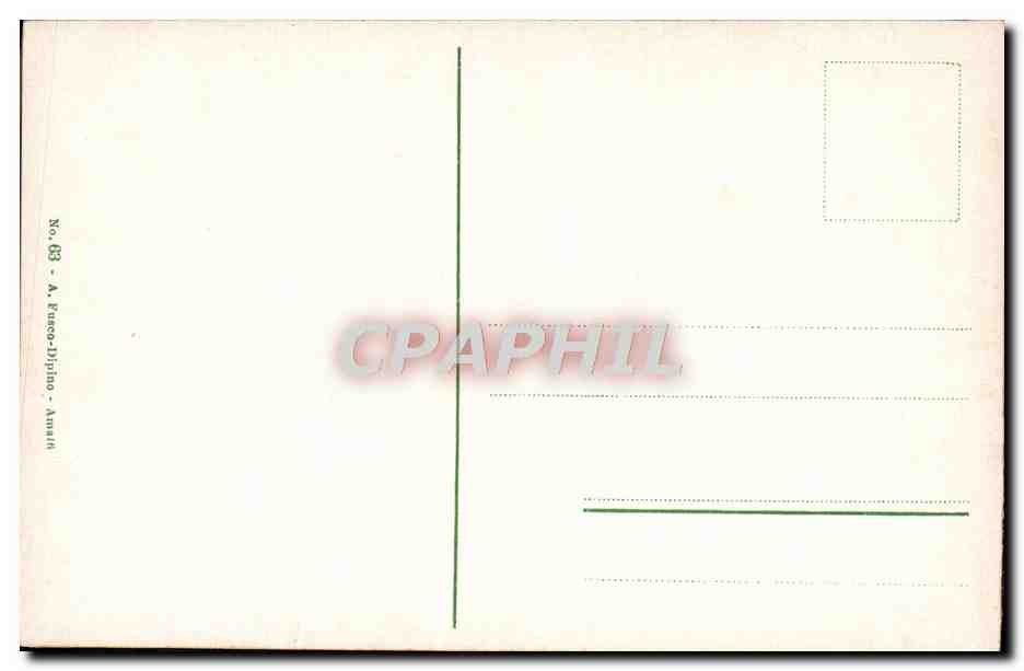 CPA Veduta Dall'Hotel Cappuccini Amalfi Moine Pretre — Rückseite