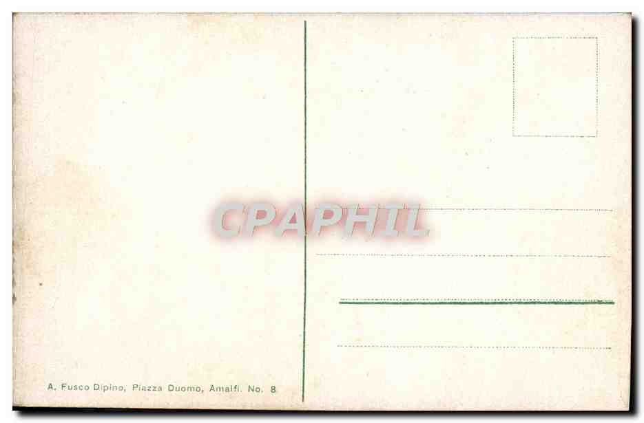 CPA Amalfi Grand Hotel Del Cappuccini — Rückseite