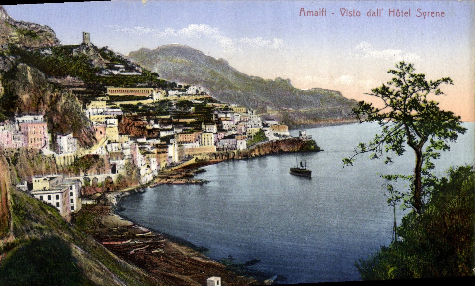 CPA Amalfi Visto Dall'Hotel Syrene