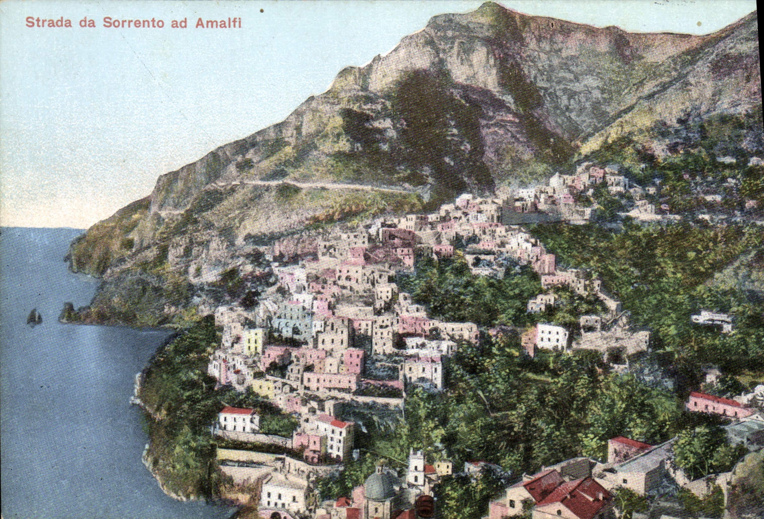 CPA Strada Da Sorrento Ad Amalfi