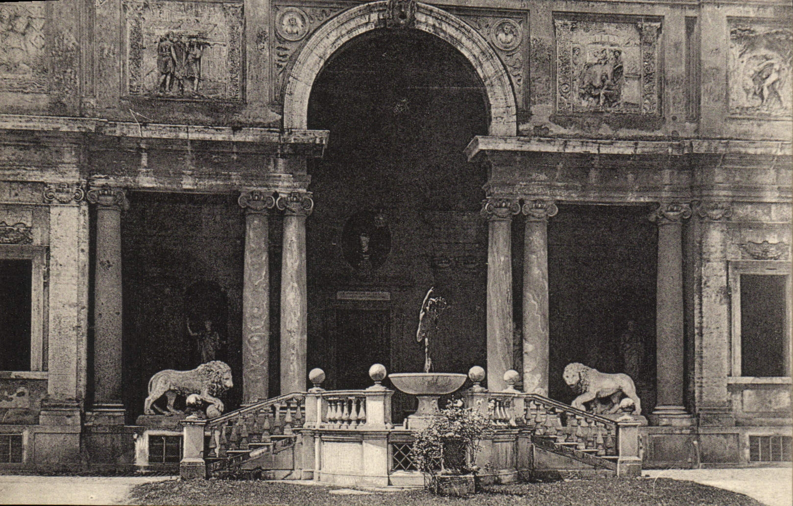 CPA Roma Villa Medici Accademia Di Francia Loggia Sul Giardino