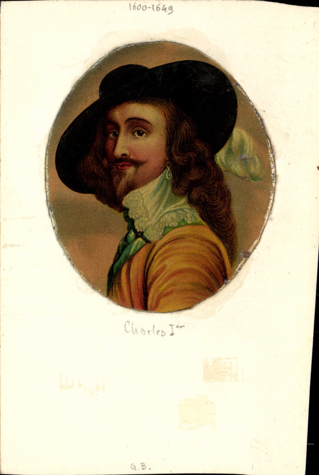Image collée sur support Charles 1er