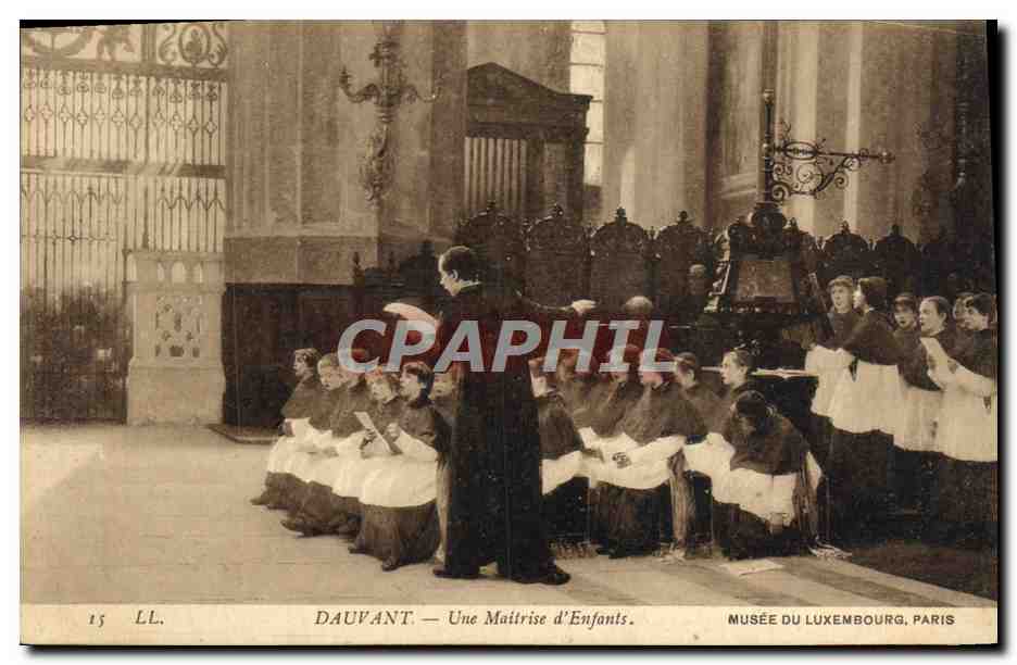 CPA Dauvant Une Maitrise d'Enfants Musee Du Luxembourg Paris