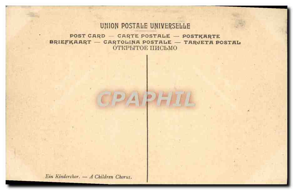 CPA Dauvant Une Maitrise d'Enfants Musee Du Luxembourg Paris — Verso