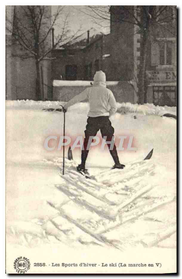 Le ski (La marche en V) — Les Sports d'hiver — Éditions Margarit-Illimwood, n° 2858