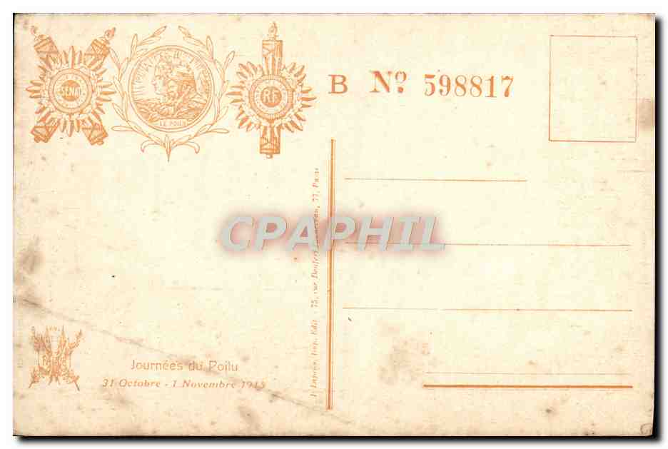 CPA Aux Armees De La Republique Les Aigles Noirs Militaria — Rückseite