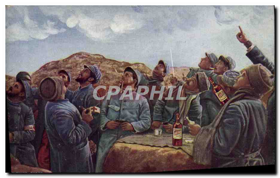 CPA Un taube cause Militaria 