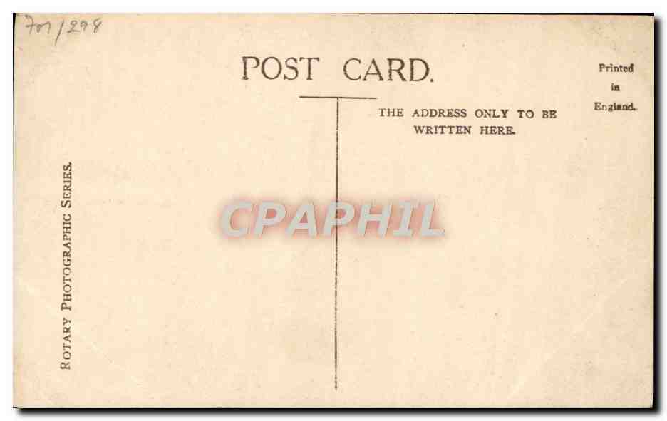 CPA HM King Edward VII — Verso