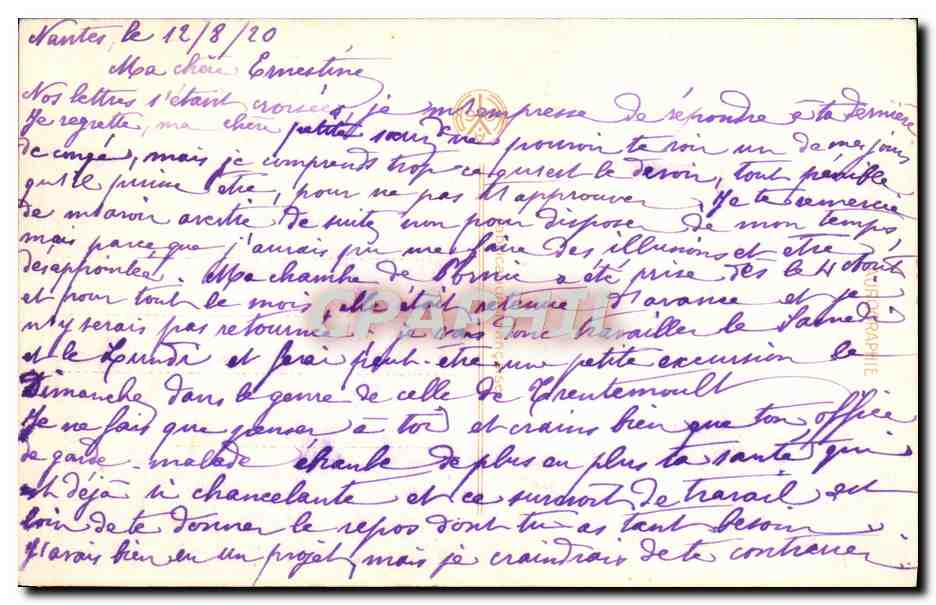 CPA Les Plus Belles Femmes De France La Paquerette — Verso