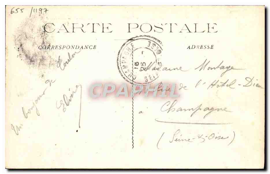 Cuirassé d'Escadre "Charlemagne" — Marine Militaire Française — Éditeur F. P. Tanton, n°125 — Verso