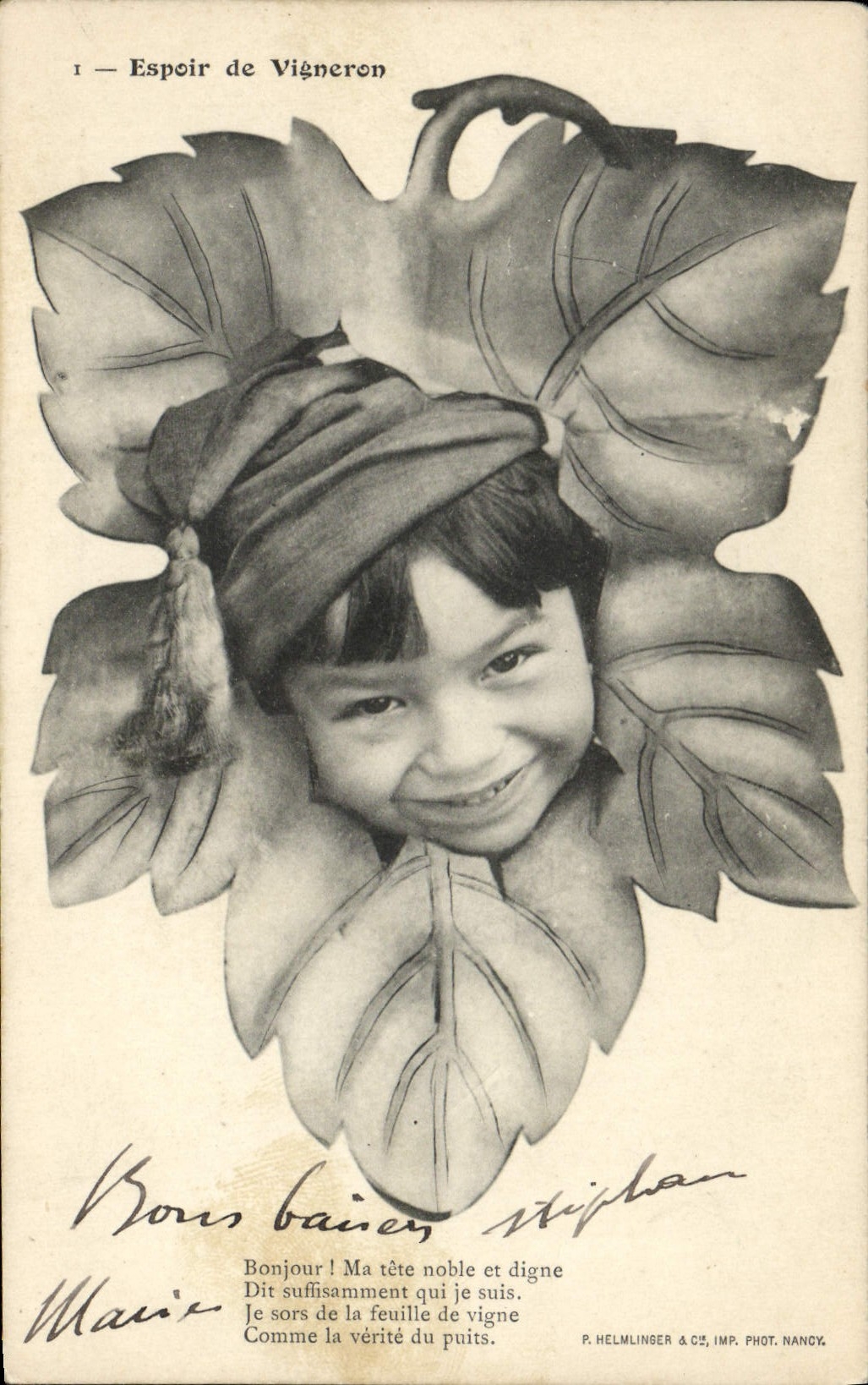 CPA Espoir De Vigneron Enfant
