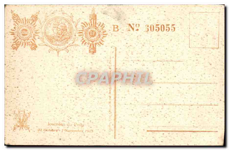 CPA Les Aigles Noirs Chanson Marche Militaria — Verso