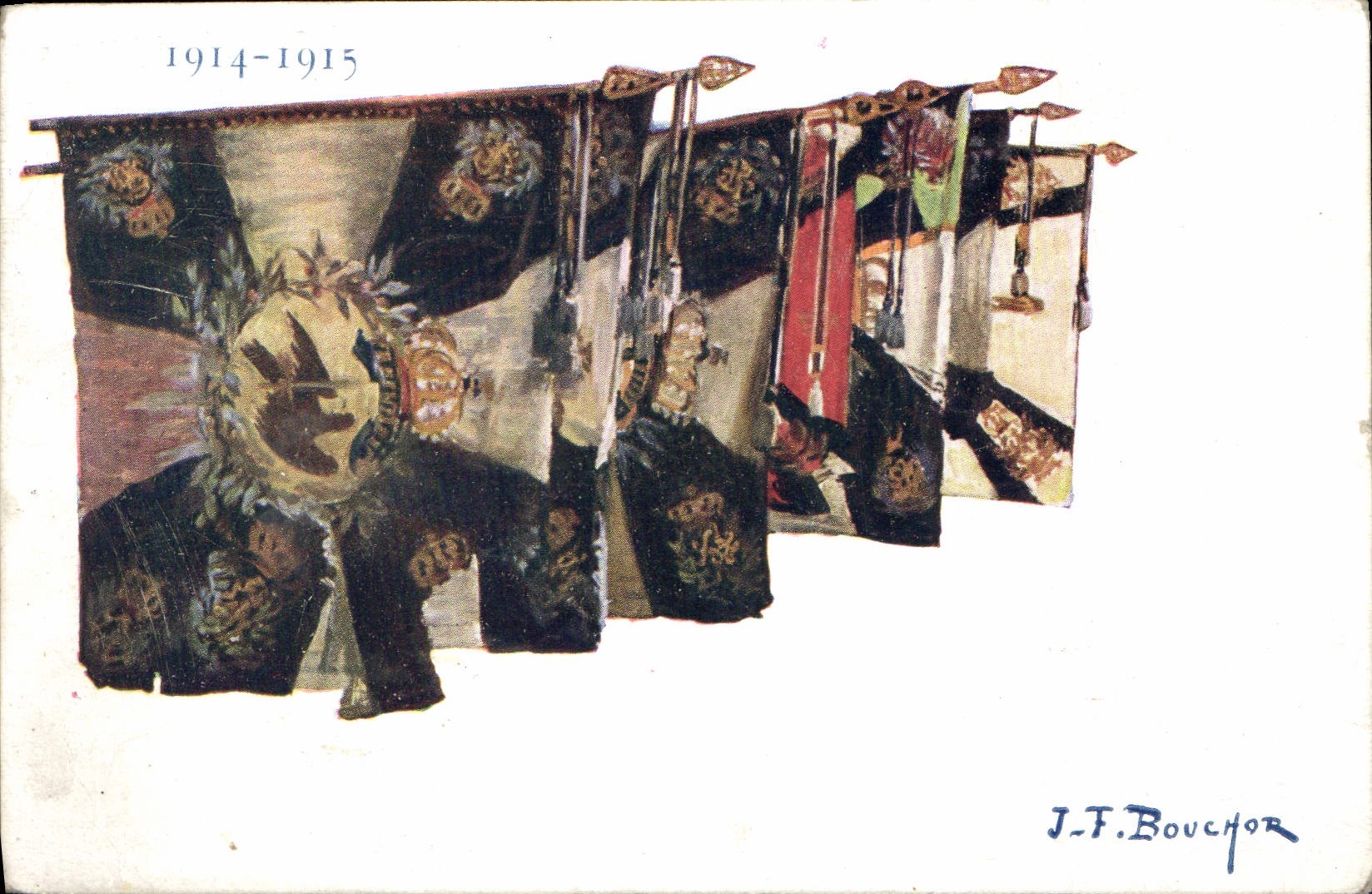 Drapeaux pris à l'ennemi — 1914-1915 — J.-F. Bouchor
