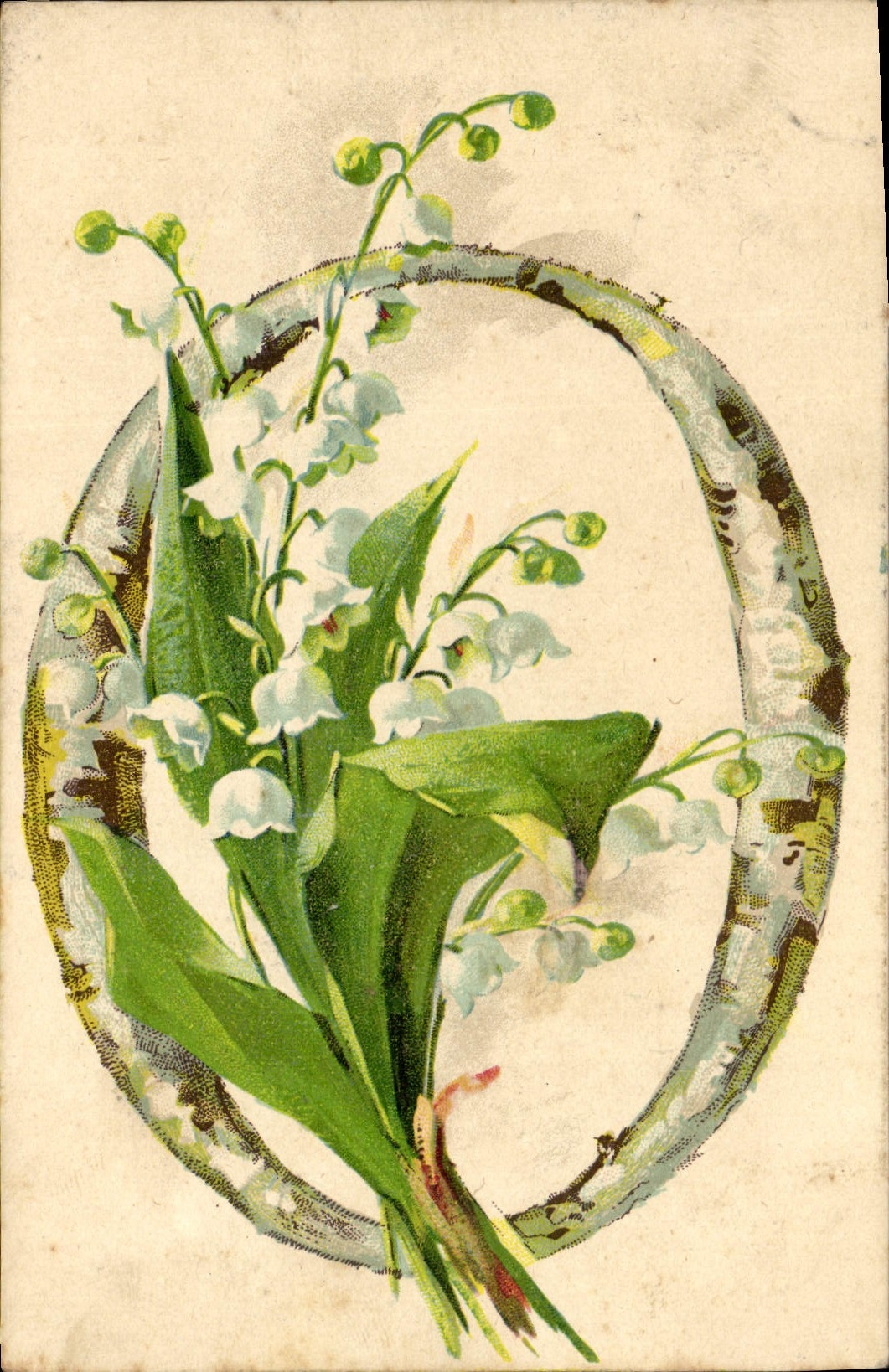 CPA Fantaisie Fleurs Muguet