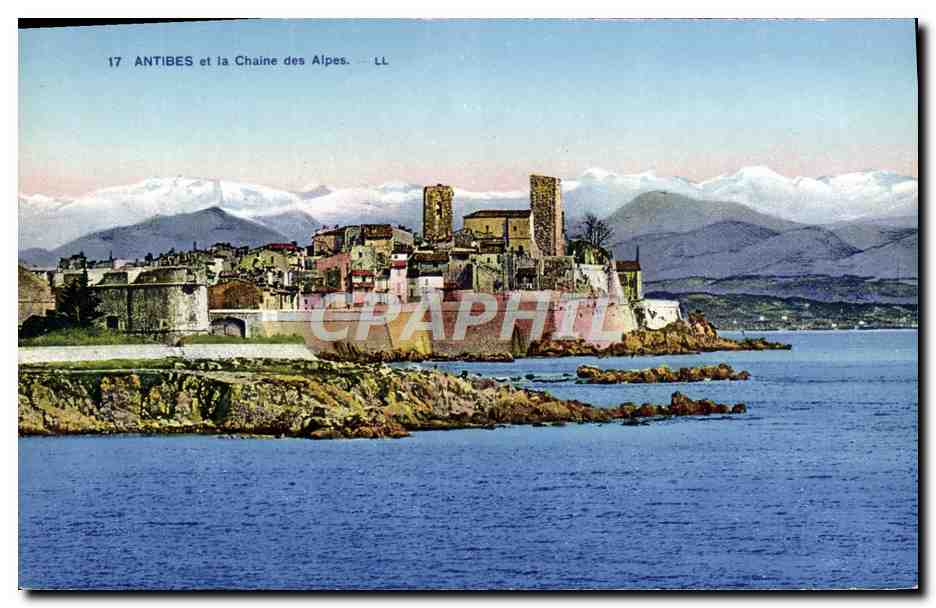 CPA Antibes Et La Chaine Des Alpes