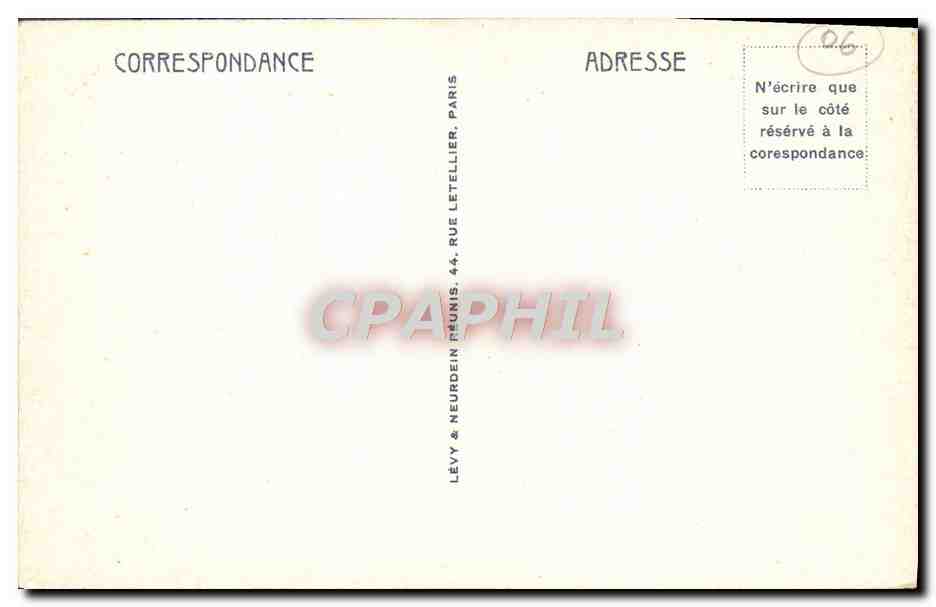 CPA Antibes Et La Chaine Des Alpes — Rückseite