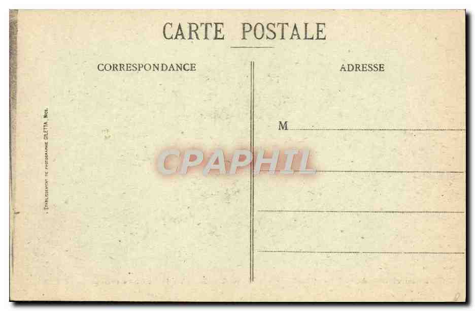CPA Environs De Menton Sainte Agnes Vieille Rue Sarrrasine — Rückseite