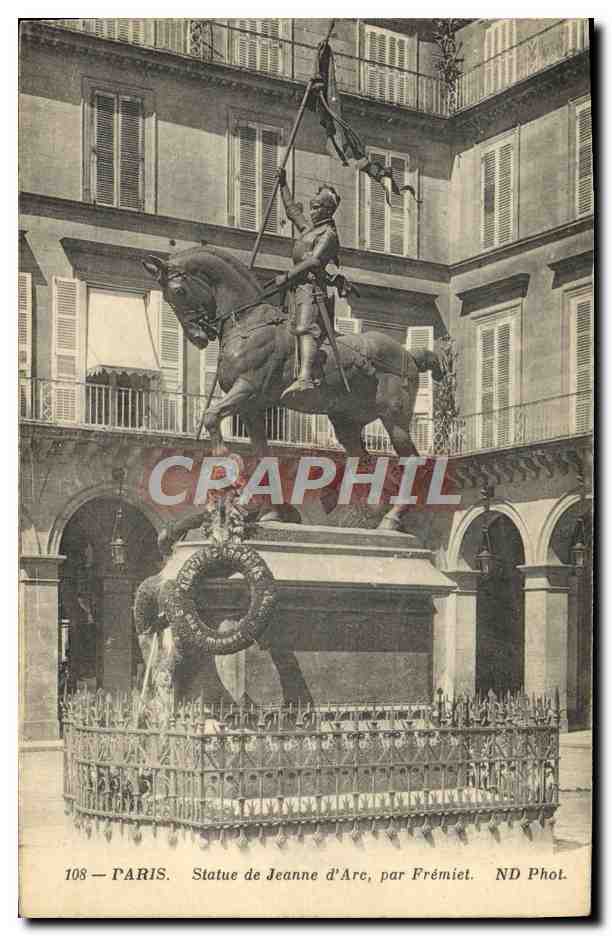 CPA Paris Statue De Jeanne D'Arc Par Fremiet