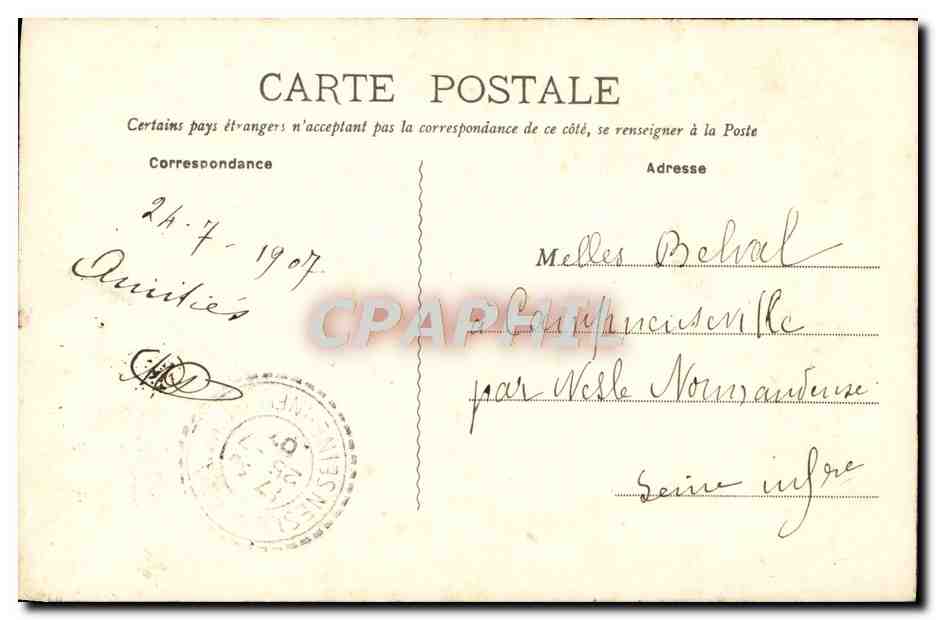 CPA Orleans Jeanne d'Arc Par Foyatier — Verso