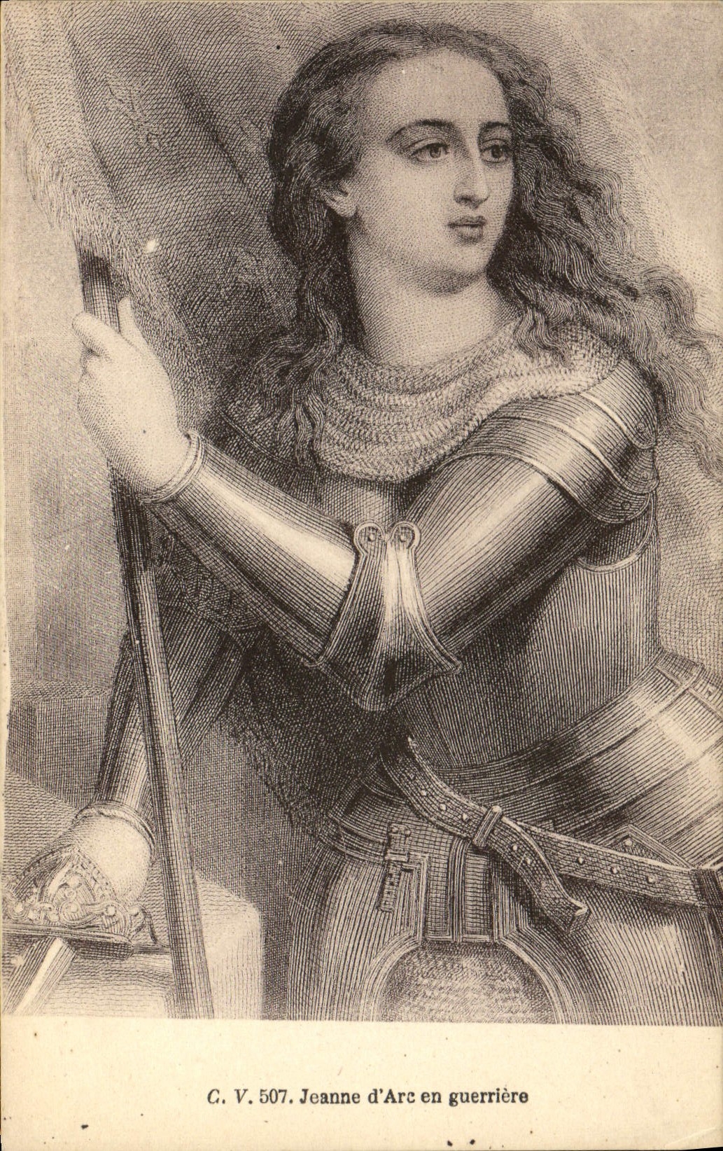 CPA Jeanne d'Arc En Guerriere