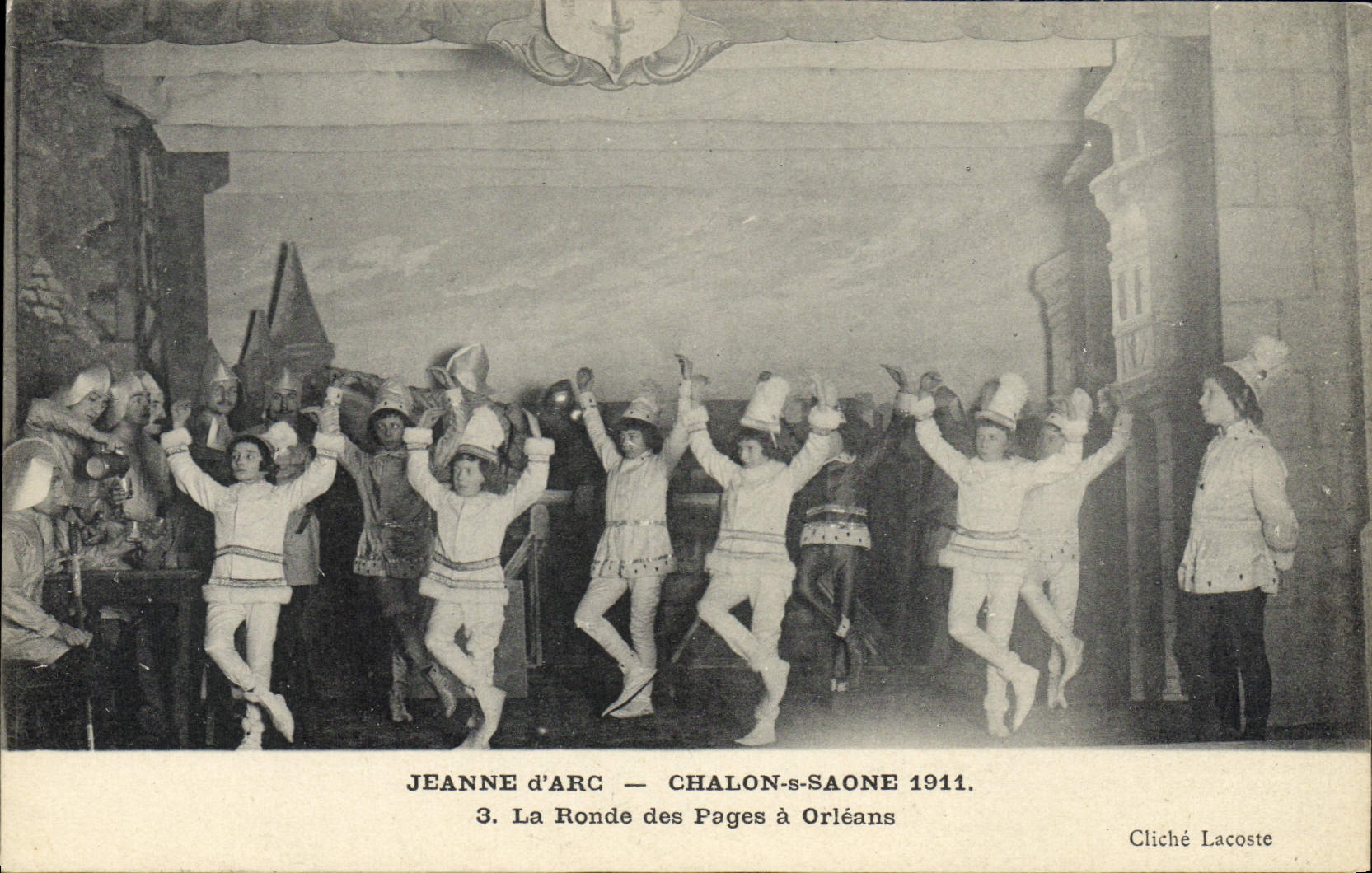 Jeanne d'Arc — La Ronde des Pages à Orléans — Chalon-sur-Saône 1911 — Cliché Lacoste