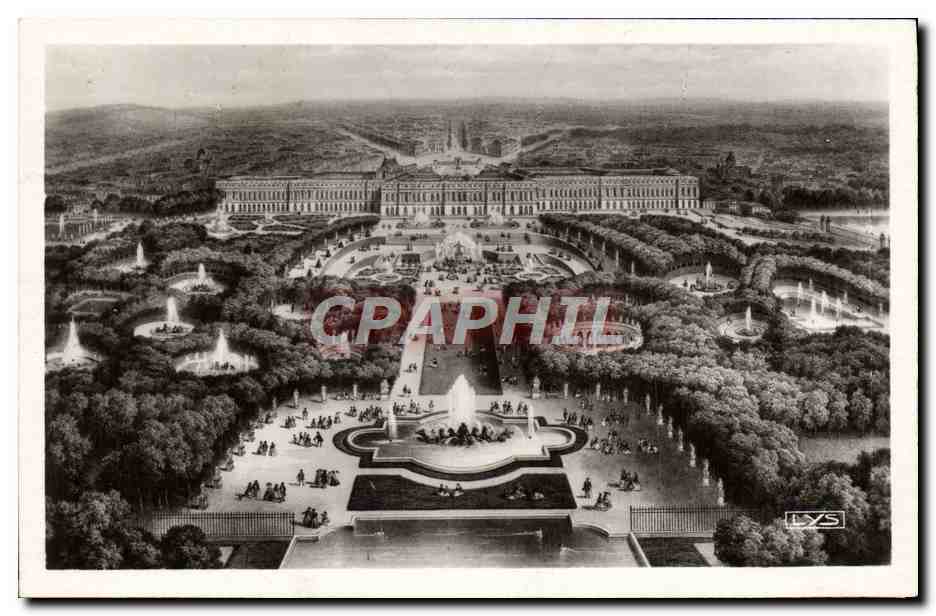 CPA Versailles Panorama Chateau