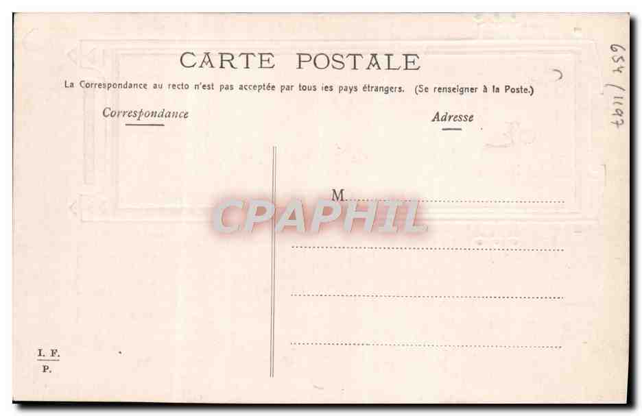Femme en robe drapée — dans un cadre Art Nouveau — éditeur non identifié — Reverso