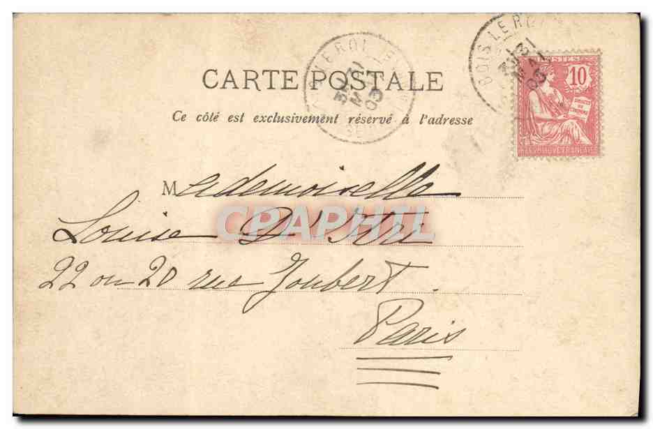CPA Fantaisie Enfant — Rückseite