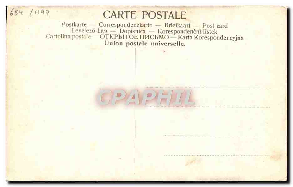 CPA Armee Francaisa Infanterie Au Poste Militaria  — Rückseite