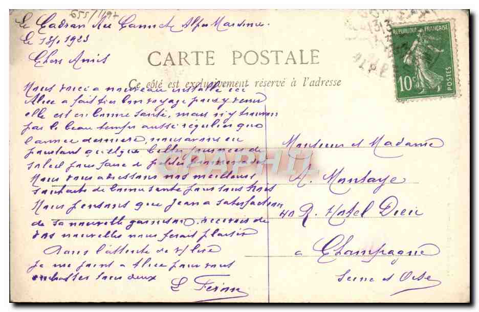 Le Menuet — La Pavane — Phototypie A. Bergeket & Cie, Nancy — Verso