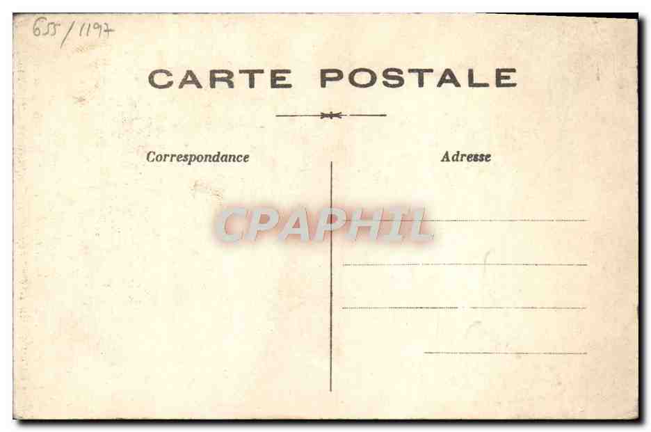CPA Guerre Europeenne De Premier Drapeau Allemand Pris Par Les Francais Militaria — Verso