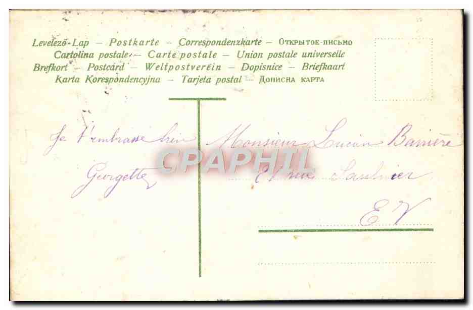 CPA Fantaisie Enfant Marin — Verso