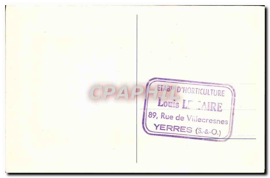 CPA D'Alembert Philosophe et mathematicien francais Encyclopedie Cachet Ecole Louis Lemaire a Yerres Rue de Villecresnes — Rückseite