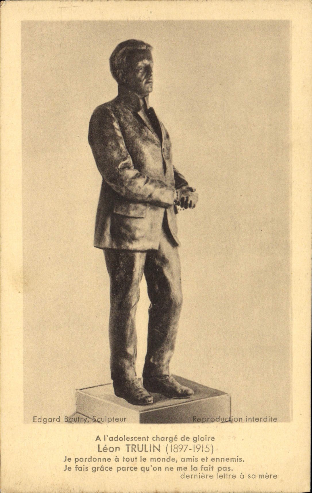 CPA Leon Trulin 1897 1915 Militaria